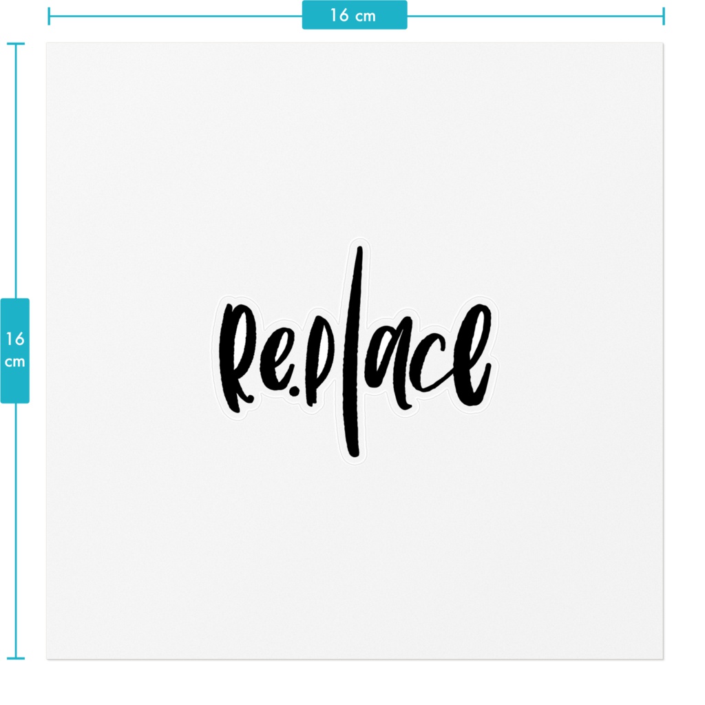 re.place sticker