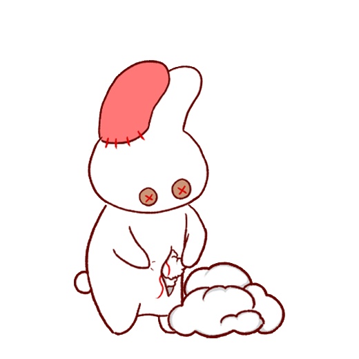 ぬいぐるみなうさぎ