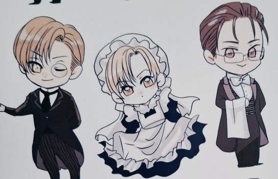 【秘密】メイド&執事ステッカー