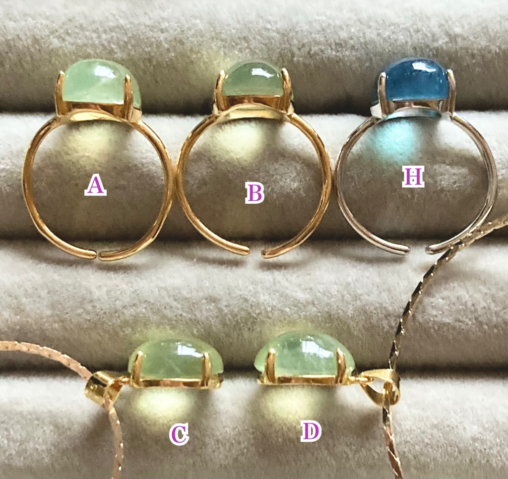 鉱物リング_ペンダント_シンプル