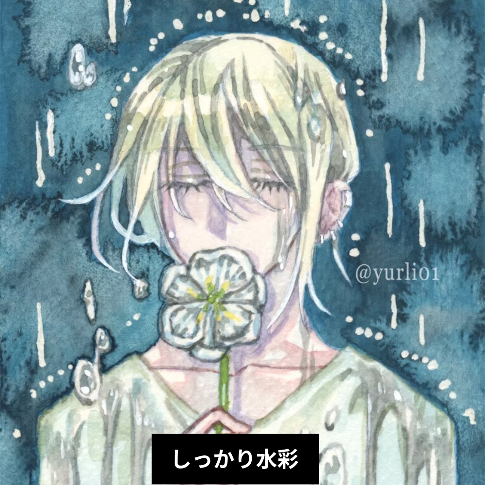 イラストリクエスト(お題)_アナログ原画(送料250円)