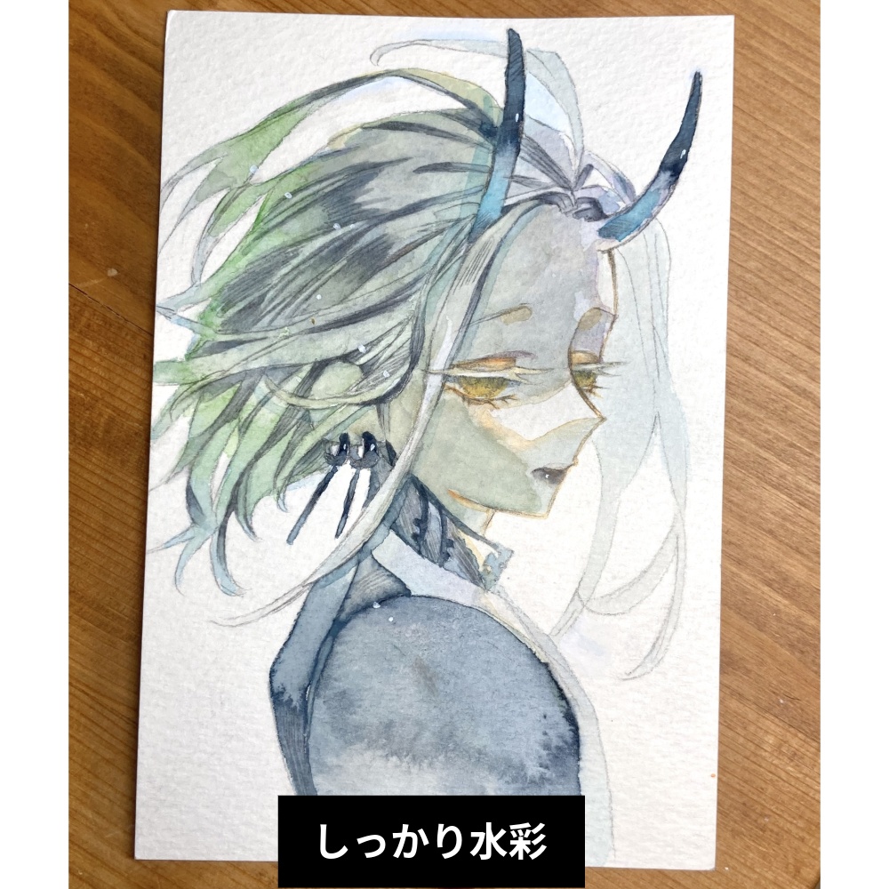 イラストリクエスト(お題)_アナログ原画(送料250円)