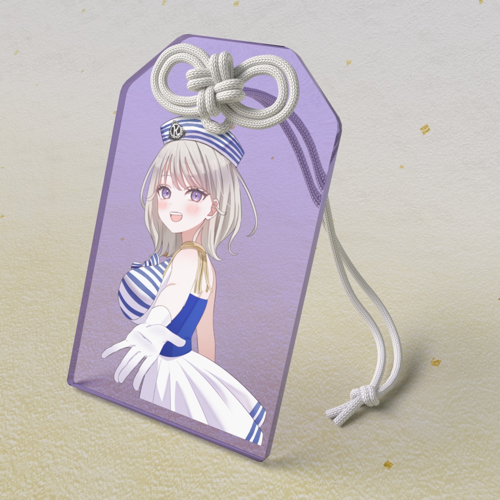 アクリルお守り（紫）