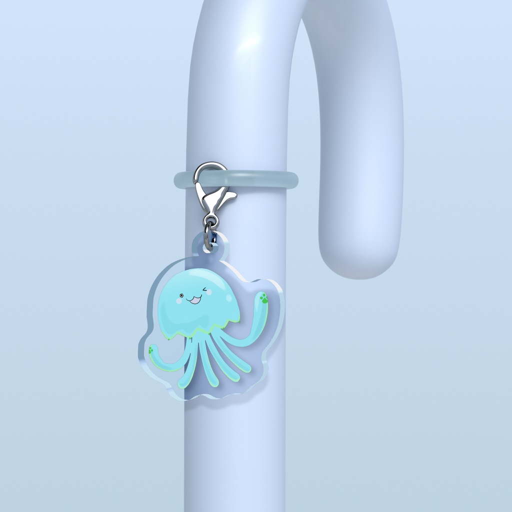 めじるしチャーム　ぷわにゃん　にっこり