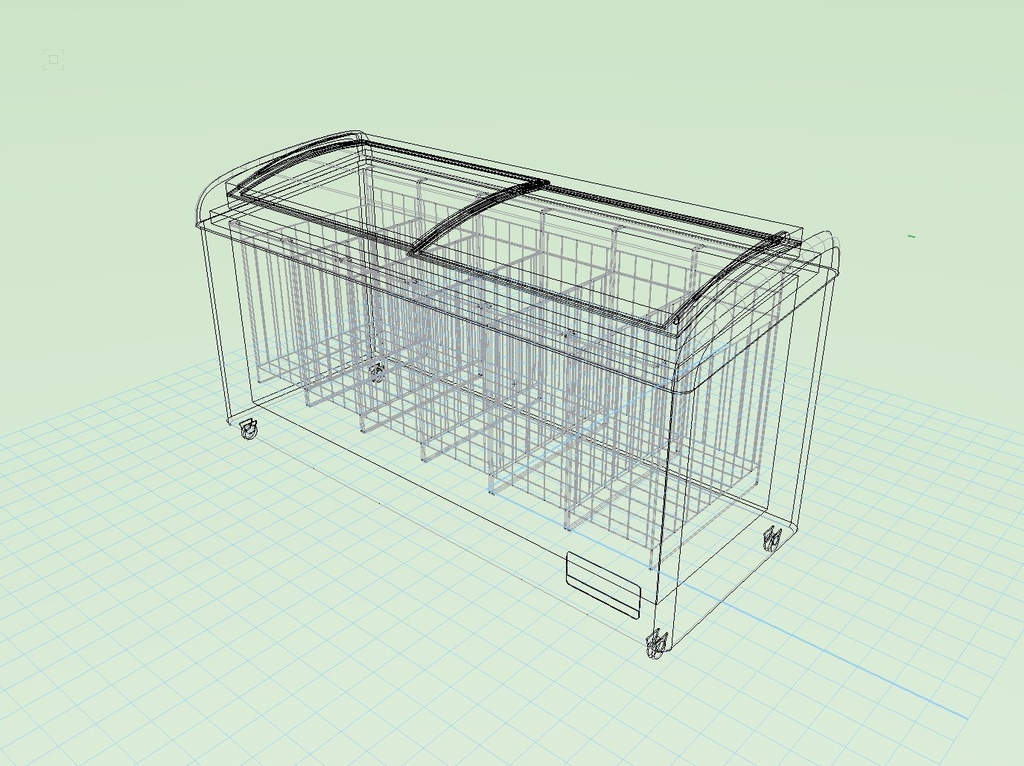 スーパーマーケット 冷凍ショーケース01