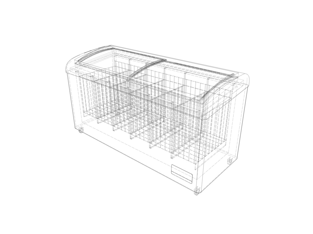 スーパーマーケット 冷凍ショーケース01