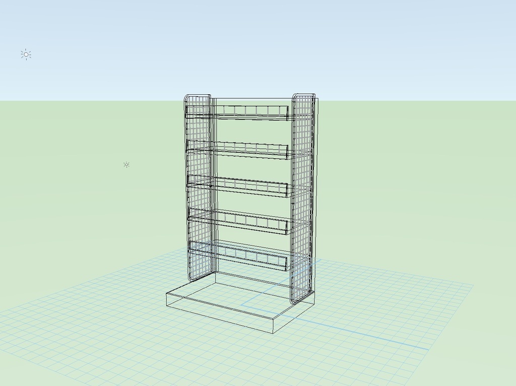 スーパーマーケット 販売用ゴンドラ什器01