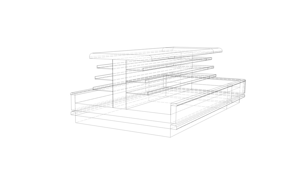 スーパーマーケット 冷蔵多段ショーケース01