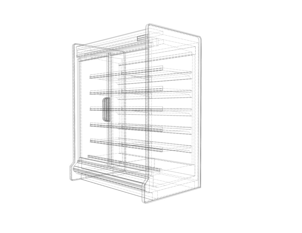 スーパーマーケット リーチイン冷凍ショーケース02