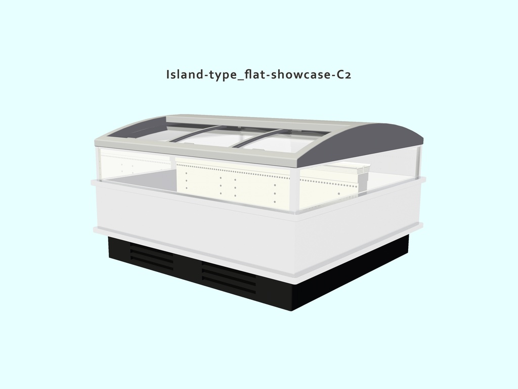 スーパーマーケット アイランド型 冷蔵冷凍ショーケース02