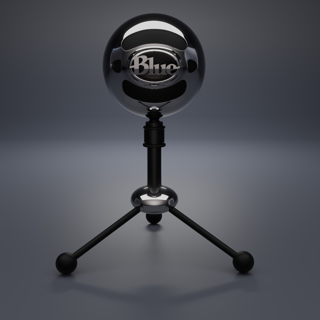 Blue Snowball Microphone [3D-モデル]