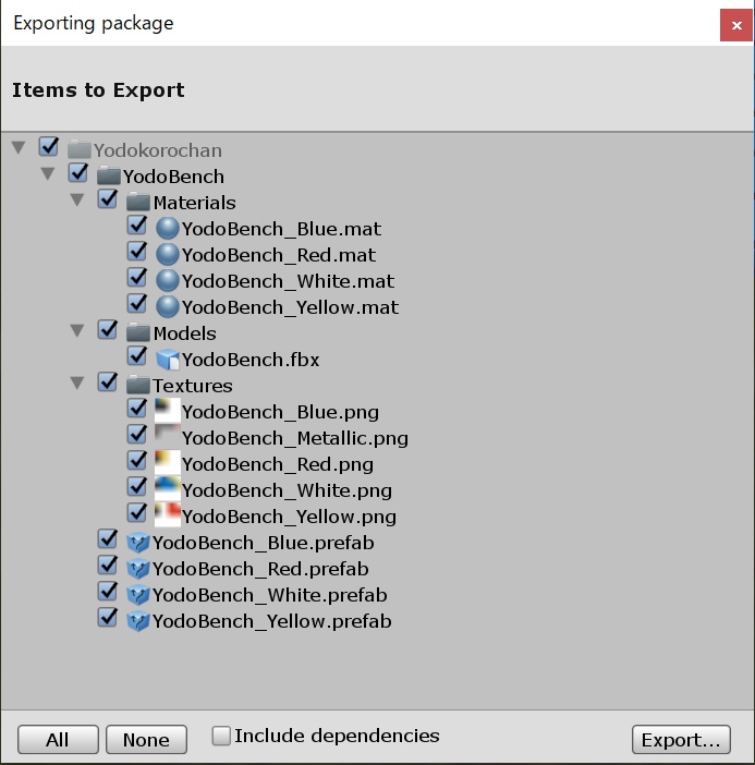 【無料】VRChat想定モデル ホームベンチ