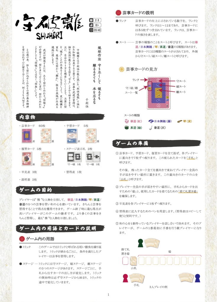 守破離 ~型破りトリックテイキングゲーム~