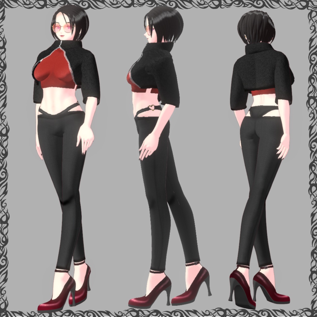 【VRoid】cool beauty outfit
