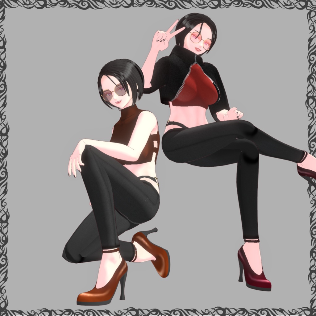 【VRoid】cool beauty outfit