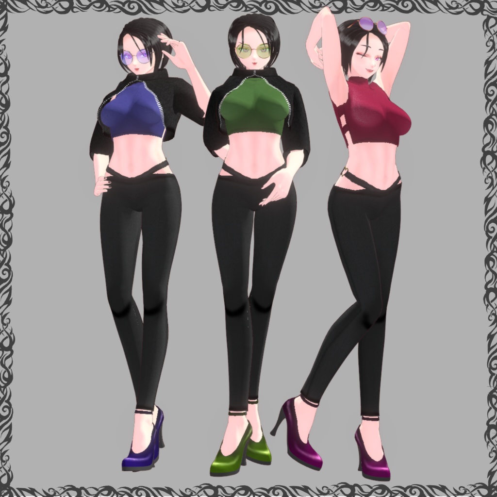 【VRoid】cool beauty outfit