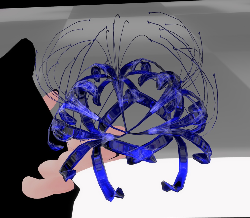 煌めく彼岸花のアクセサリー