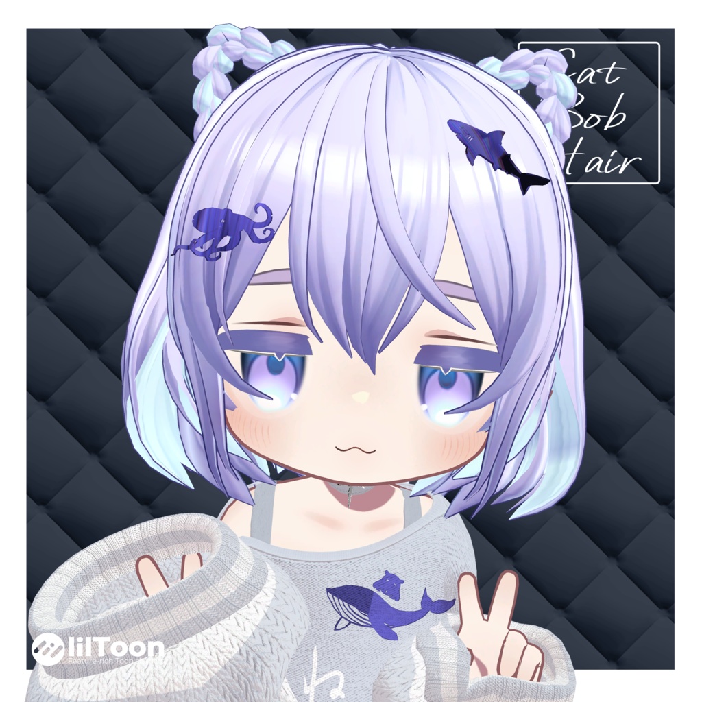 【6 avatars】Cat Bob Hair【3日間限定無料!】