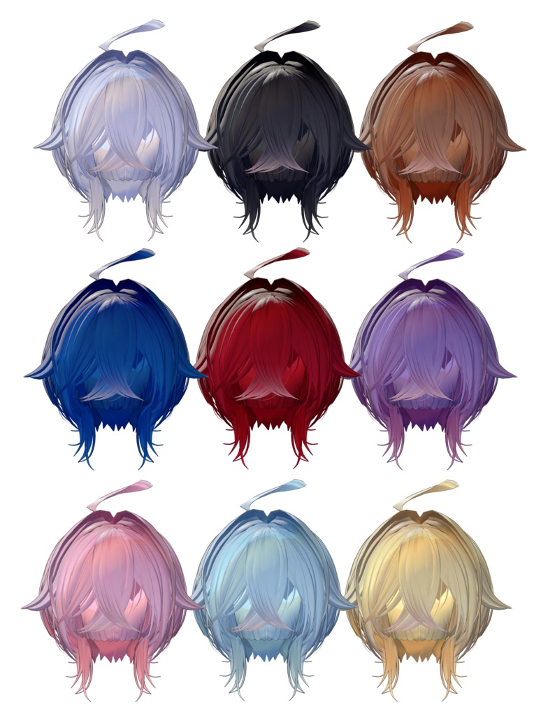 【7 avatars】Arc Short Hair【7/7限定無料!】