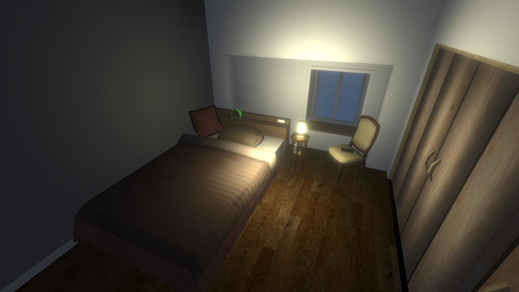 3Dモデル「ベッドセット」