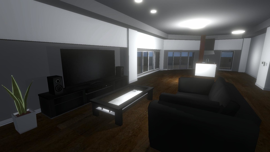 3Dモデル「テレビセット」