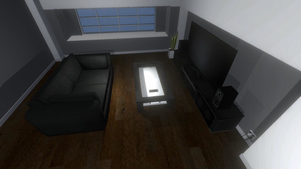 3Dモデル「テレビセット」