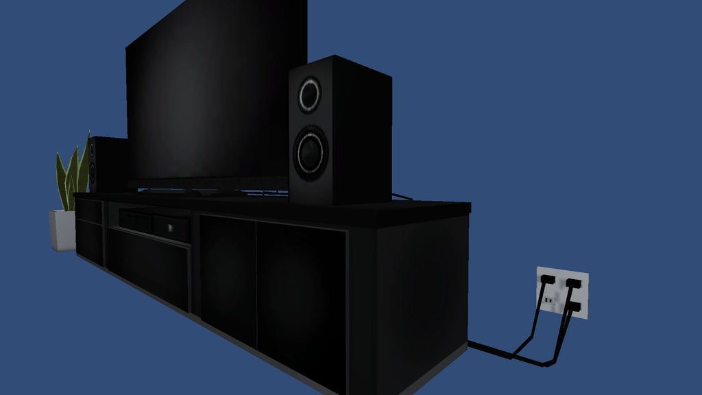 3Dモデル「テレビセット」