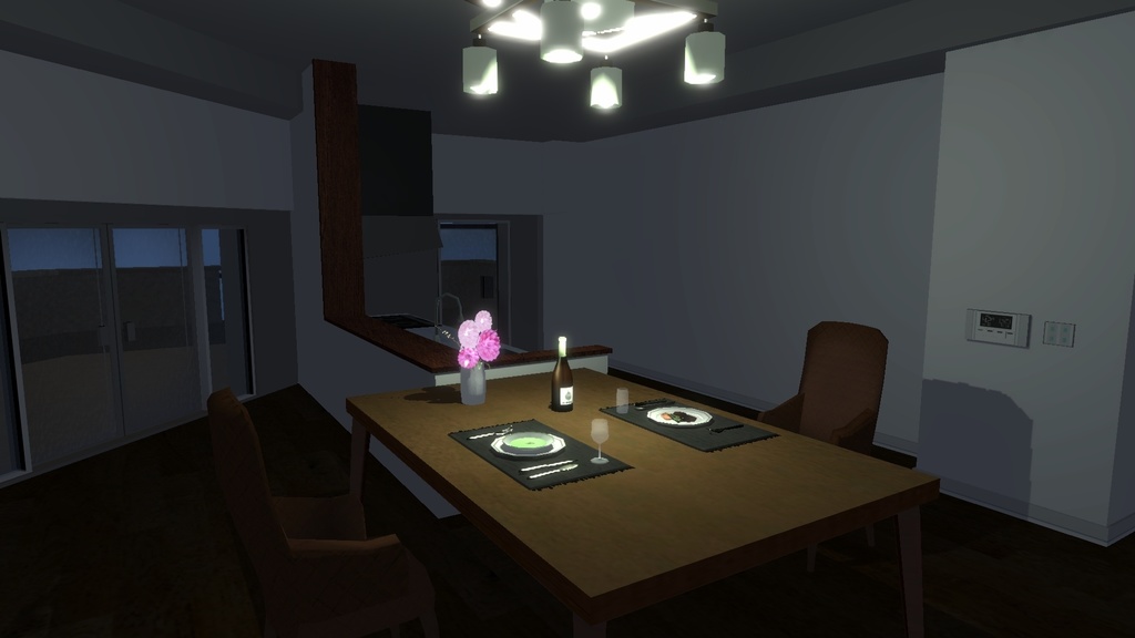 3Dモデル「テーブルセット」