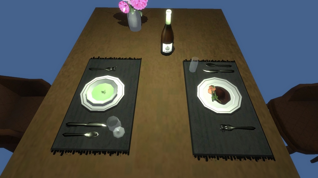 3Dモデル「テーブルセット」