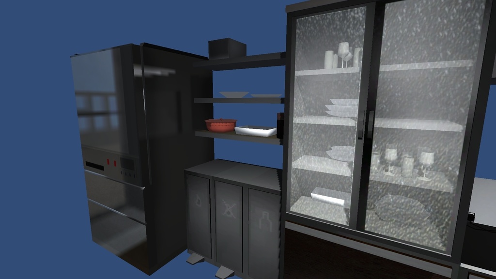 3Dモデル「冷蔵庫セット」