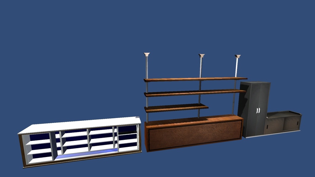 3Dモデル「棚セット」