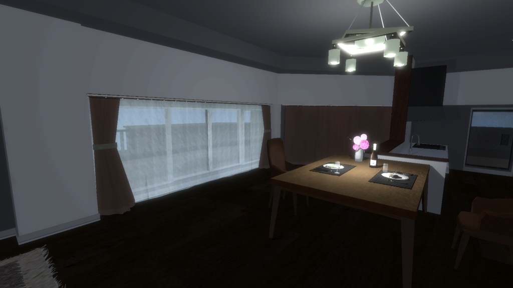 3Dモデル「カーテン&絨毯セット」