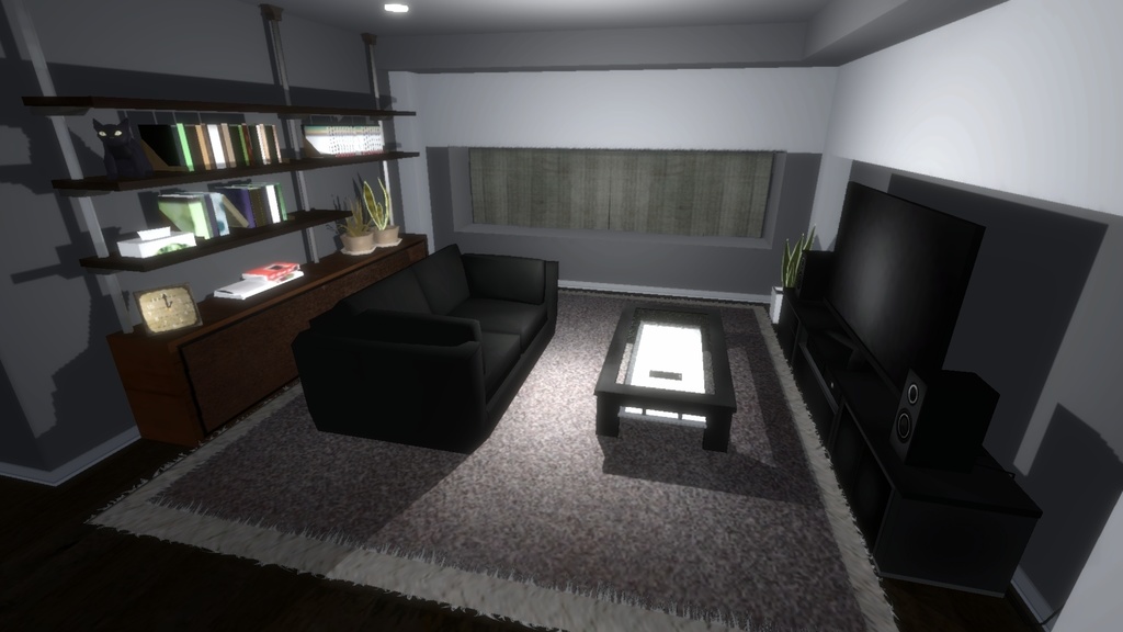 3Dモデル「カーテン&絨毯セット」