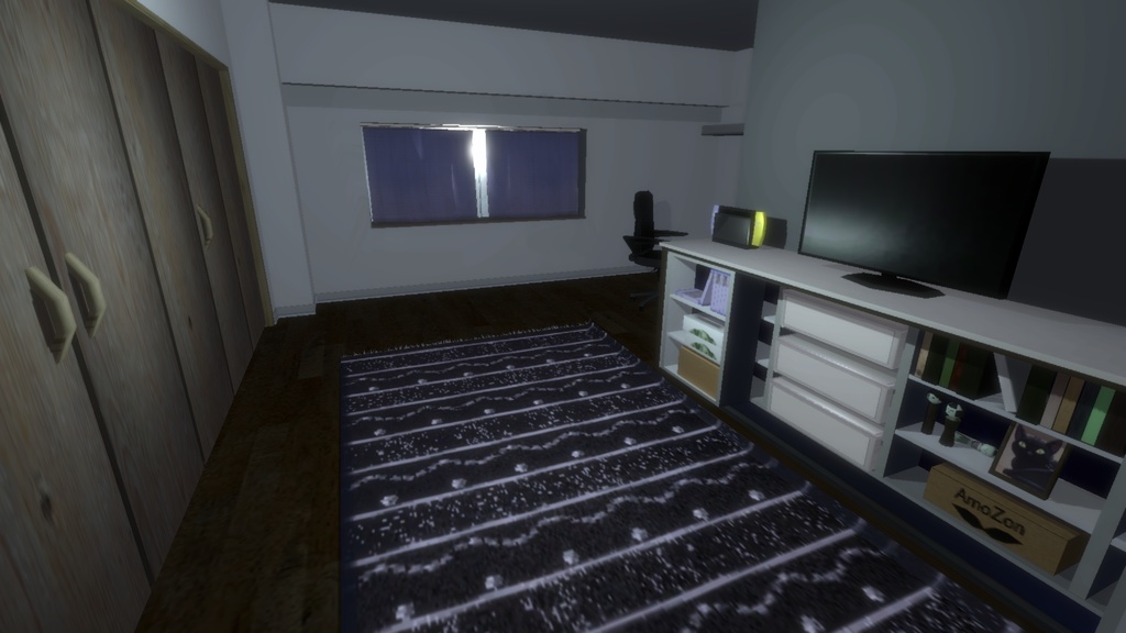 3Dモデル「カーテン&絨毯セット」