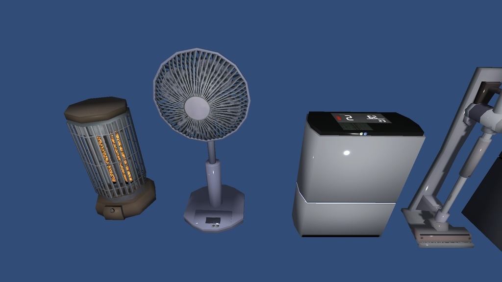 3Dモデル「家電セット」