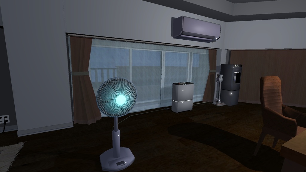 3Dモデル「家電セット」