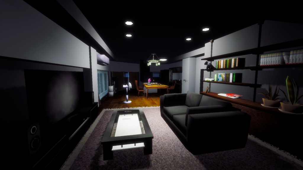 3Dモデル「マンションの部屋」セット