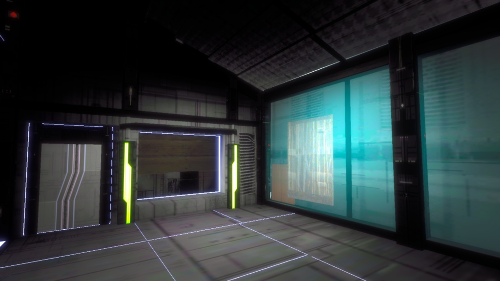 3Dモデル「サイバーパンク部屋」 ※アニメーション付き