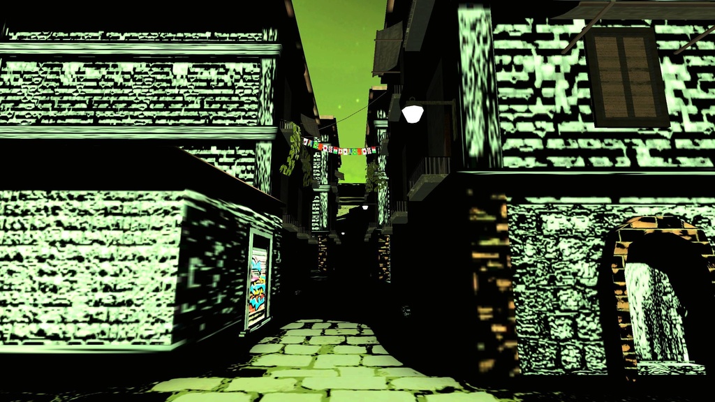 3Dモデル「アメコミ風の街」-URP-