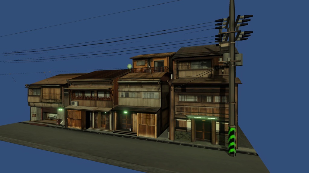 3Dモデル「古い家」-URP-