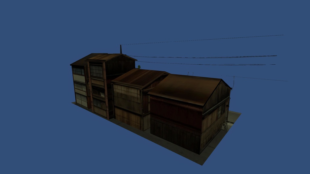 3Dモデル「古い家」-URP-