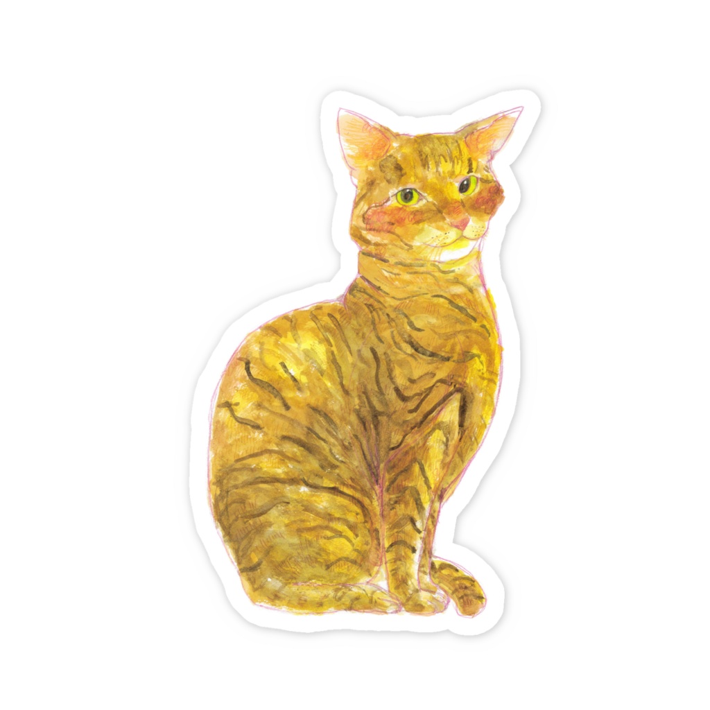 猫ステッカー3