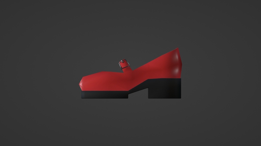 【お試し版】チャンキーヒール 赤/chunky_heel RED【無料版あり】