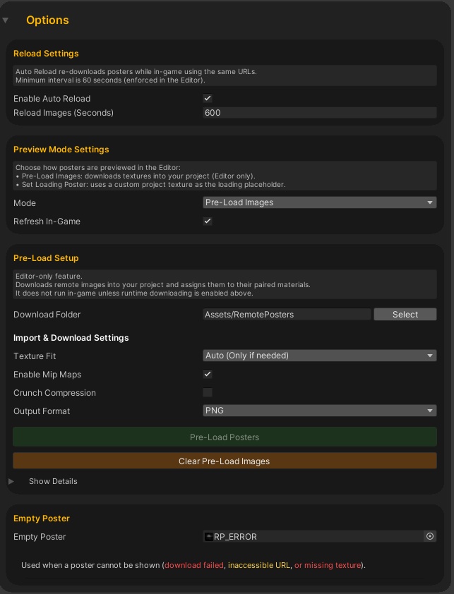 Advanced Remote Posters