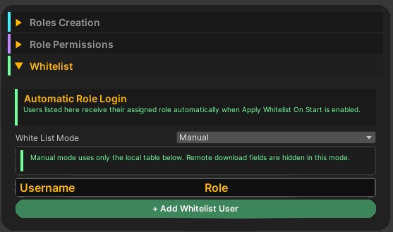 Keypad, Remote Role & Permission System 🔐