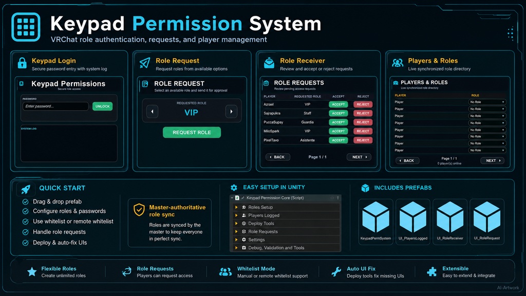 Keypad, Remote Role & Permission System 🔐