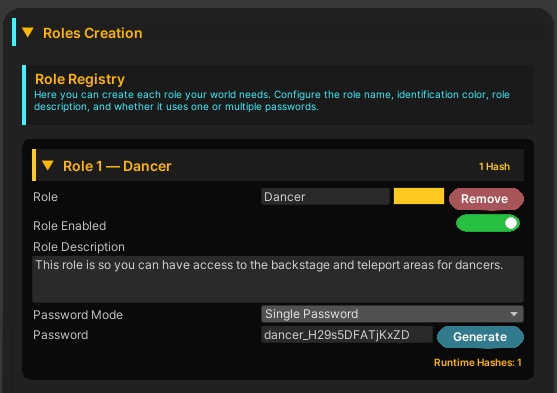 Keypad, Role & Permission System ๐