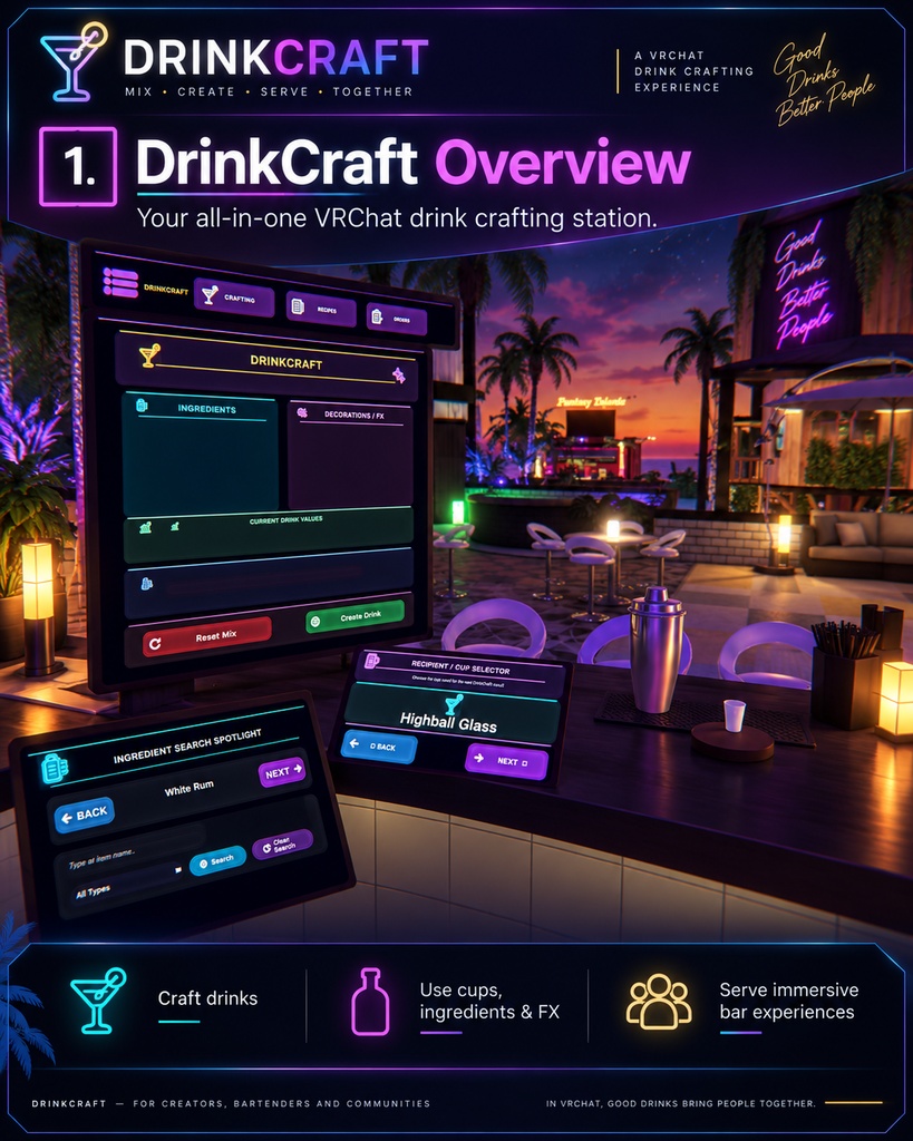 🍸DrinkCraft | Advanced Drink Crafting System✨