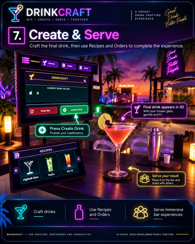 🍸DrinkCraft | Advanced Drink Crafting System✨
