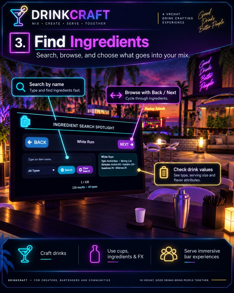 🍸DrinkCraft | Advanced Drink Crafting System✨
